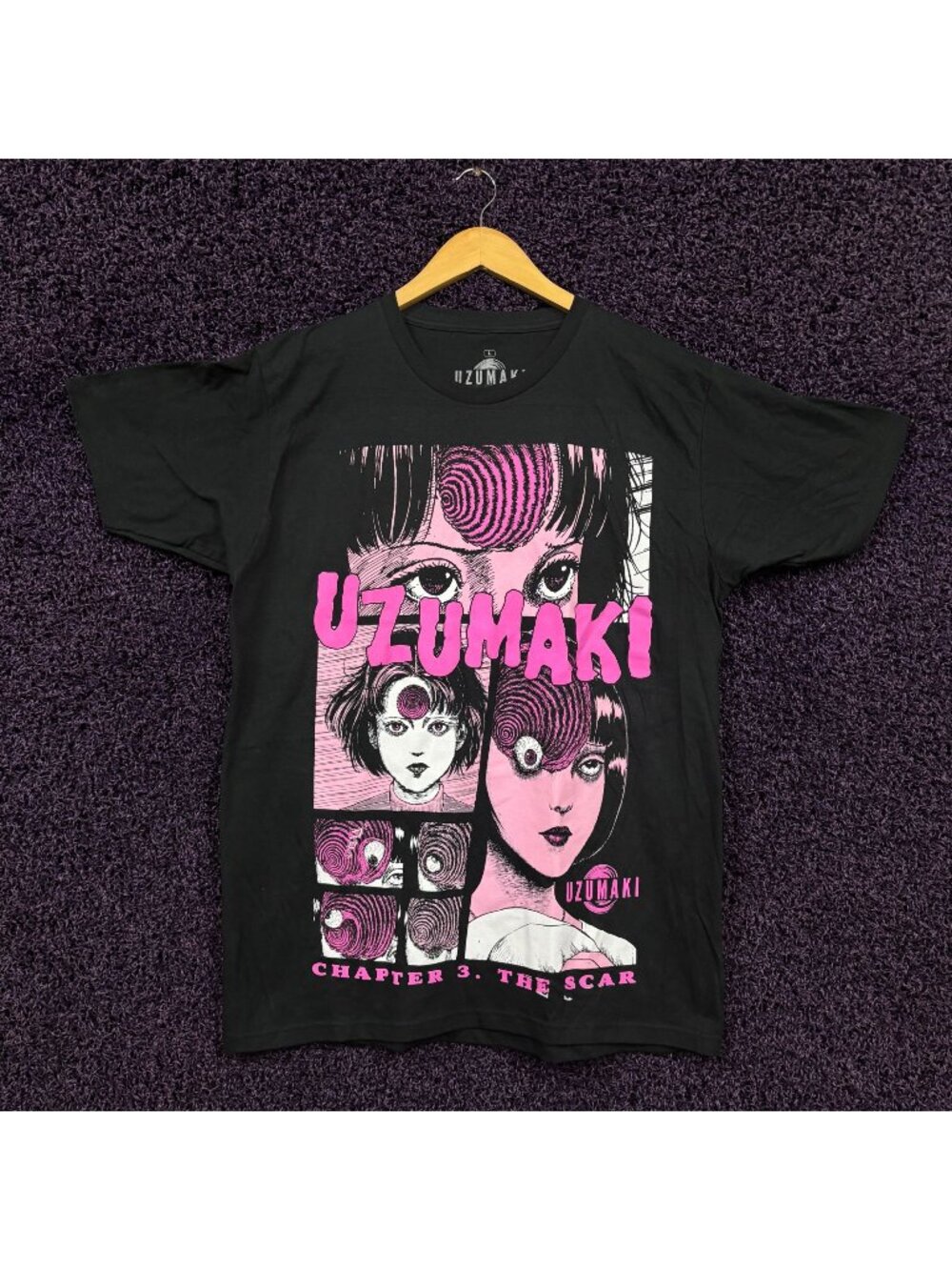 Uzumaki Chapter 3 The Scar Junji Ito Horror Manga T-Shirt L